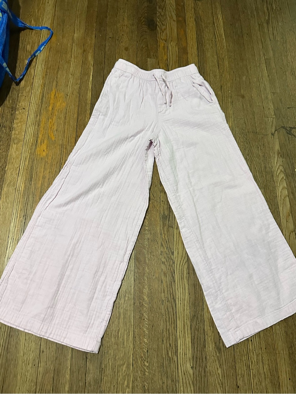 Old Navy Pale Pink Elastic Waist Wide-Leg Pants girls